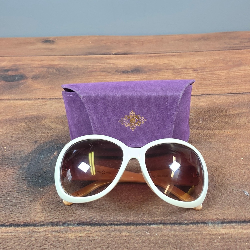Carol Brodie Sunglasses Women Cream Good Rhinestone Butterfly S06544L HB100HSN